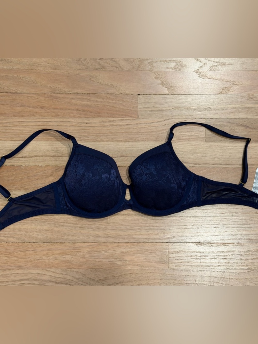 Soma Navy Lace Underwire Bra